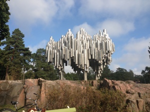 Get ready for lots of pictures of public art, like the Sibelius Monument (above).